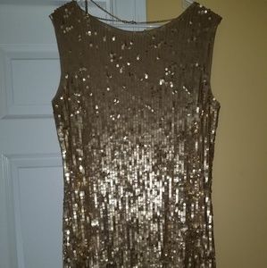 Women's Gold sequin dress
